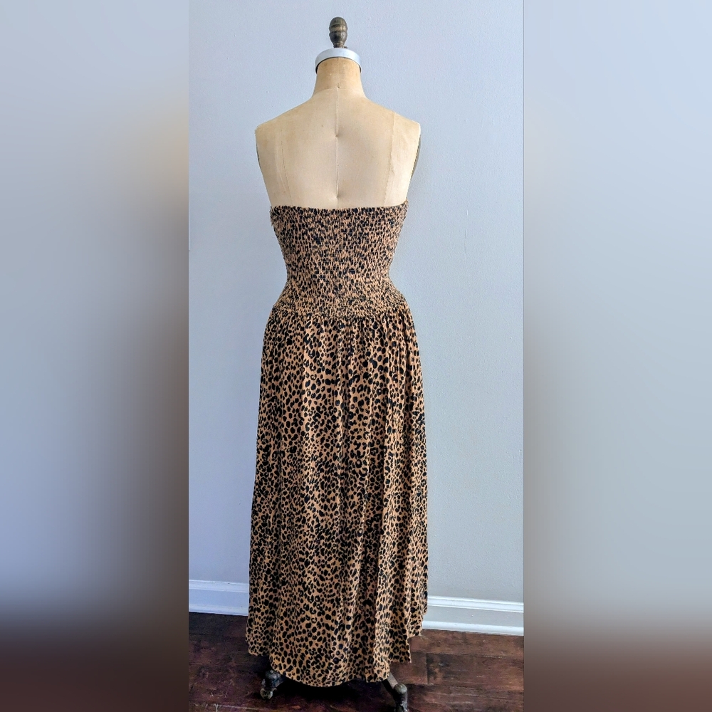 Universal Thread Strapless Leopard Print Maxi Dre… - image 2
